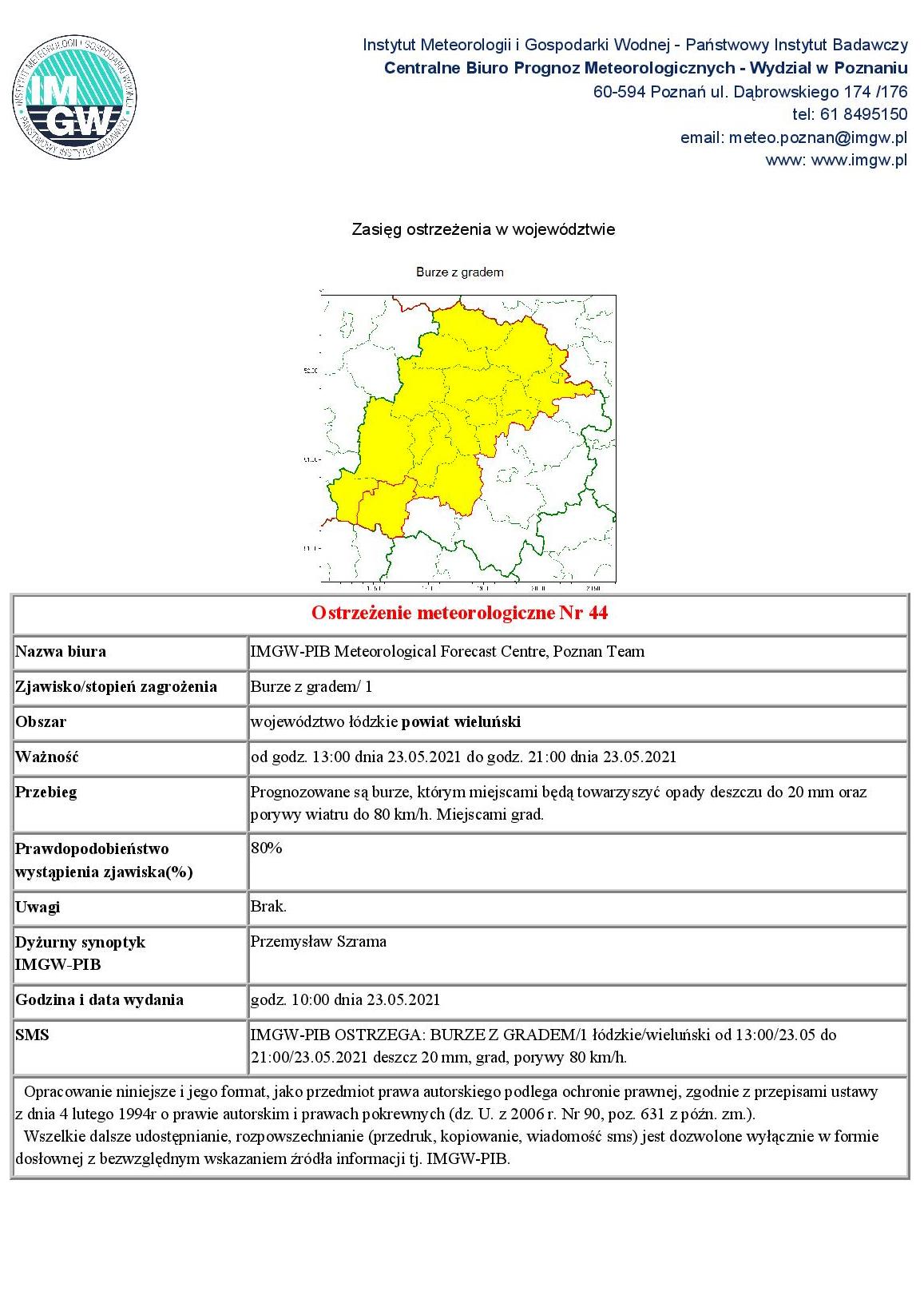 2021 05 23 ostrzezenie meteo