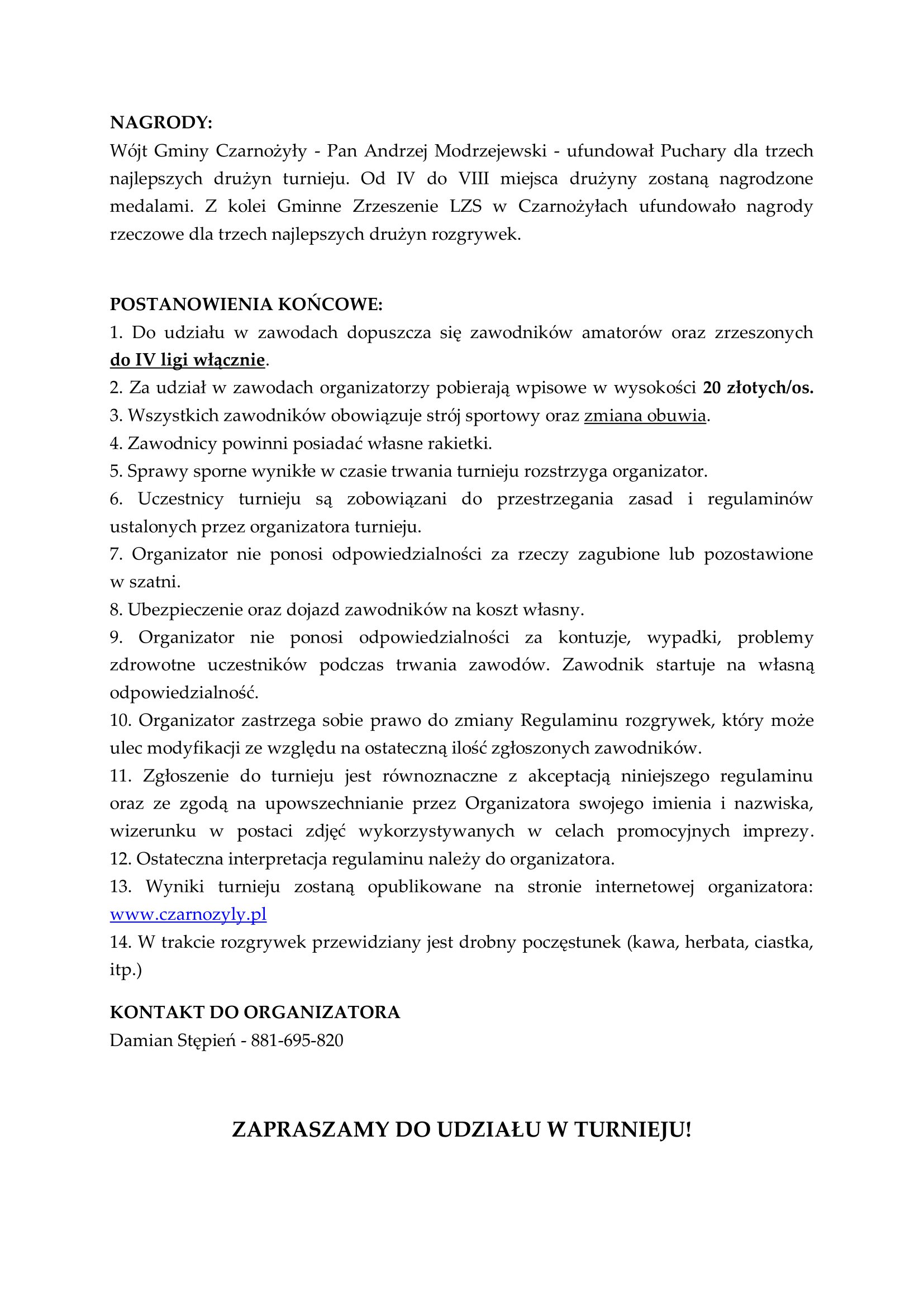 20230515 regulamin druzynowy turniej tenisa 2