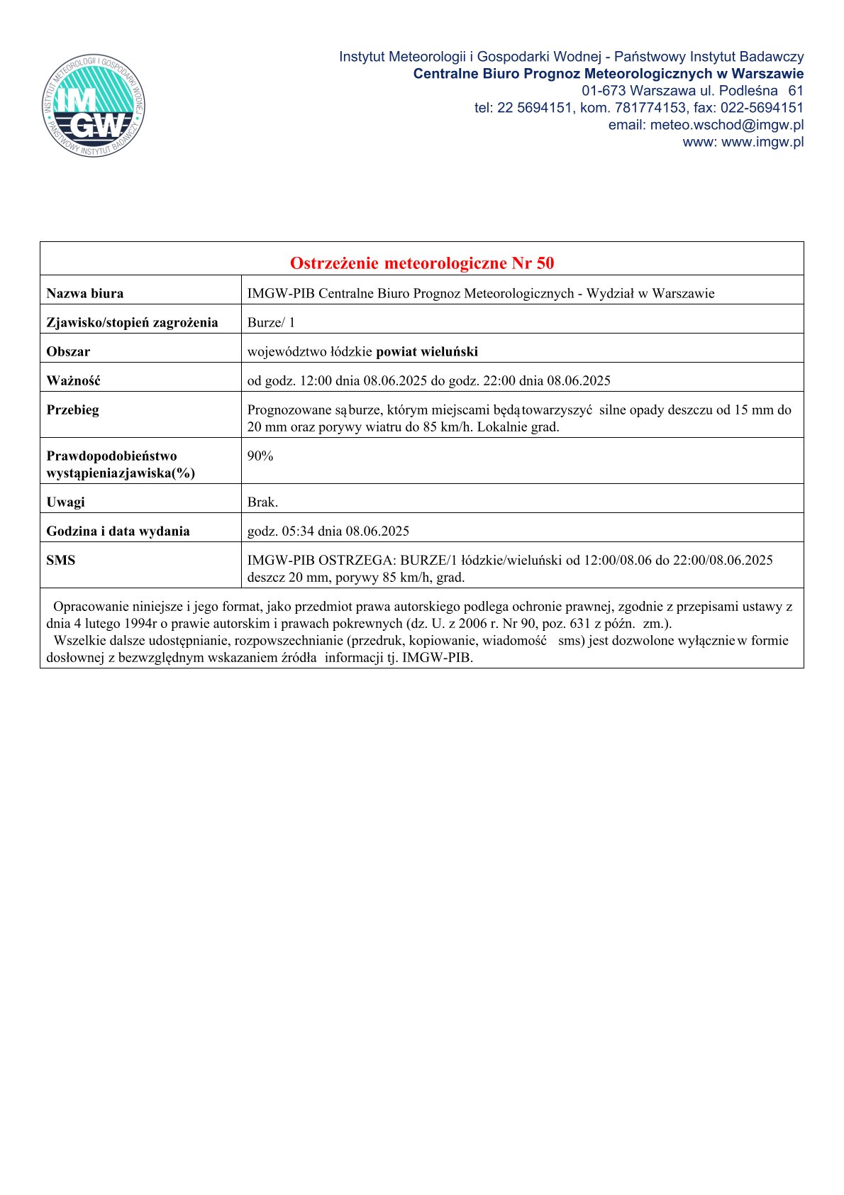 20250608 ostrzeżenie meteo
