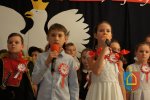 Niepodległościowa wieczornica w Szkole Podstawowej w Łagiewnikach 2018 r.