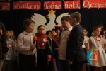 Niepodległościowa wieczornica w Szkole Podstawowej w Łagiewnikach 2018 r.