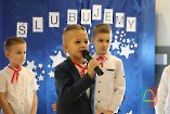 Pasowanie uczniów klas pierwszych Szkoły Podstawowej w Czarnożyłach 2022 r.