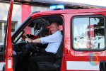 Powitanie nowego samochodu pożarniczego dla OSP Staw