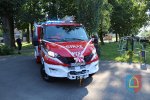 Powitanie nowego samochodu pożarniczego dla OSP Staw