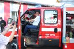 Powitanie nowego samochodu pożarniczego dla OSP Staw