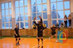 Towarzyski mecz siatkówki Gimnazjum w Czarnożyłach i Klubu Sportowego Kąty