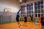 Towarzyski mecz siatkówki Gimnazjum w Czarnożyłach i Klubu Sportowego Kąty