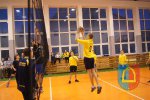 Towarzyski mecz siatkówki Gimnazjum w Czarnożyłach i Klubu Sportowego Kąty