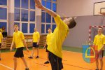 Towarzyski mecz siatkówki Gimnazjum w Czarnożyłach i Klubu Sportowego Kąty